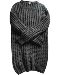 Moncler Robe en Laine Marron