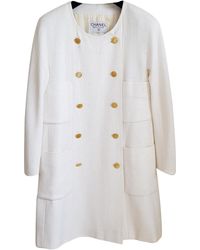 Chanel Abrigo de Lino - Blanco