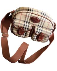 Burberry Cloth Handbag - Natural