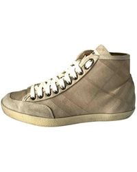 Burberry Cloth Trainers - Natural