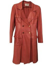 Chanel Cappotto in pelle rosa