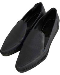 Max Mara Leather Flats - Blue