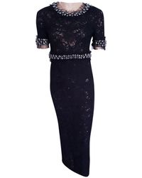 Chanel Vestito lungo in Lana - Nero