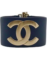 Chanel Leder Armbänder - Blau