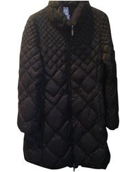 Moncler Mantel Long en Polyester Noir