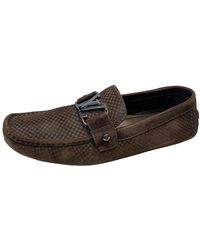 Louis Vuitton Monte Carlo Brown Suede Flats