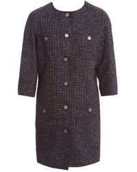 Chanel Cappotto in poliestere viola