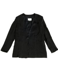 Balmain Giacca in seta nero \N