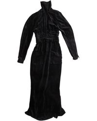 Chanel Samt maxi kleid - Schwarz