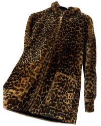 Sandro Fall Winter 2019 Other Shearling Leather Jacket - Multicolour