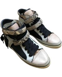 Maje Multicolour Leather Trainers