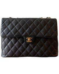 Chanel Bolso Timeless/Classique de Cuero - Negro