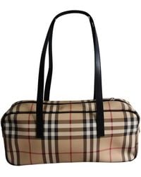 Burberry Cloth Handbag - Natural