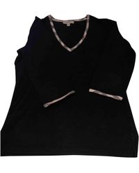 Burberry Black Cotton Knitwear