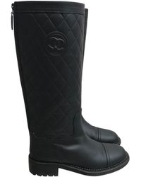 Chanel Stivali in Pelle - Nero