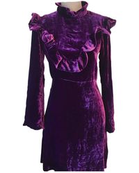 Sandro Midi kleid - Lila