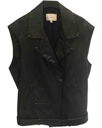 Sandro Leder Blazer - Schwarz