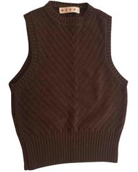 Marni Jersey en lana crudo - Marrón