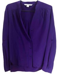 Diane von Furstenberg Seide Bluse - Lila