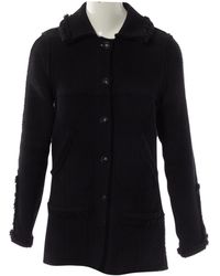 Chanel Abrigo de Lana - Negro