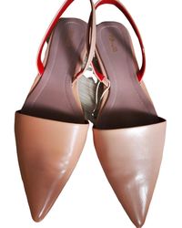 Diane von Furstenberg Leder Ballerinas - Natur