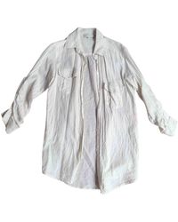 Sandro White Cotton Top