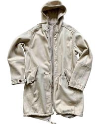 Louis Vuitton Abrigo en oveja beige - Neutro