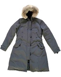 Canada Goose Kensington Grey Polyester Coats - Gray