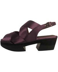 Marni Leder Römersandalen - Lila