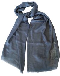 Louis Vuitton Pañuelos. Bufandas en cachemira azul