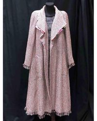 Chanel Abrigo en sintético rosa \N