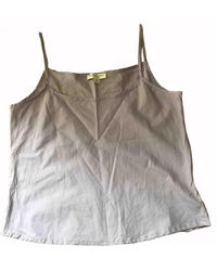 Burberry Gray Cotton Top