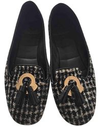 Moncler Ballerines en Cuir Noir