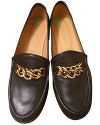 Sandro Black Leather Flats