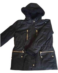 Sandro Black Cotton Coat