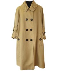 Burberry Silk Trench Coat - Natural