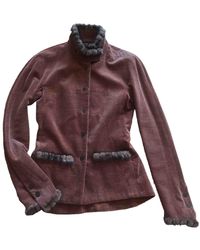 Chanel Giacca in Pelliccia Marrone