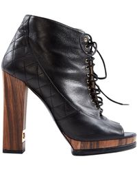 Chanel Leder Pumps - Schwarz