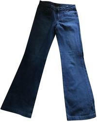 Burberry Blue Cotton Jeans