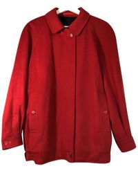 Burberry Wool Coat - Red
