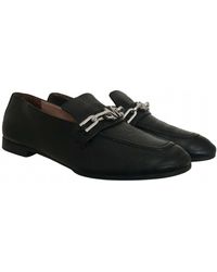 Max Mara Leather Flats - Black