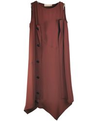 Marni Vestito midi in Seta - Multicolore