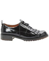 Valentino \n Black Patent Leather Lace Ups