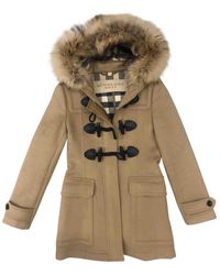 Burberry Beige Fur Coat - Natural