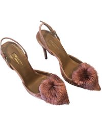 aquazzura pink powder puff