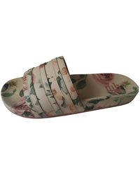 adidas Sandales en Synthétique Écru - Multicolore