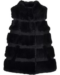 Diane von Furstenberg Kaninchen Mäntel - Schwarz