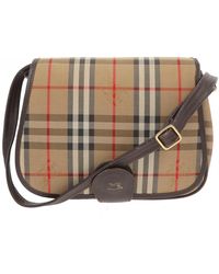 Burberry Cloth Handbag - Natural