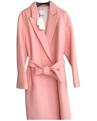Sandro Pink Wool Coats