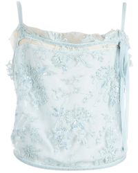 Valentino \n Blue Silk Top